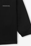 alexander wang essential平纹针织布增塑溶胶印花儿童长袖 t 恤 black