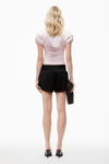Alexander Wang black サテンのショートトラック