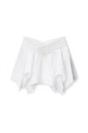 Alexander Wang white white deconstructed cotton skirt