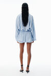 Alexander Wang oxford blue multi blue pre-styled pajama romper