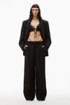 alexander wang g-string trouser in wool tailoring black