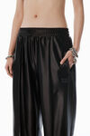 Alexander Wang black black satin faille sweatpants