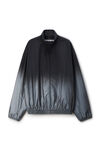 Alexander Wang silver/black reflective track jacket