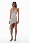 Alexander Wang cement grey jersey dress with key hardware