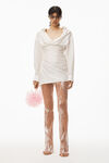 alexander wang 水洗电力纺真丝绉领衬衫 ivory