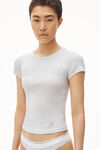 alexander wang 罗纹棉短袖 t 恤 heather grey