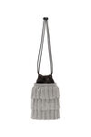 DRAWSTRING POUCH IN CRYSTAL MESH