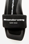 Alexander Wang black logo platform slide