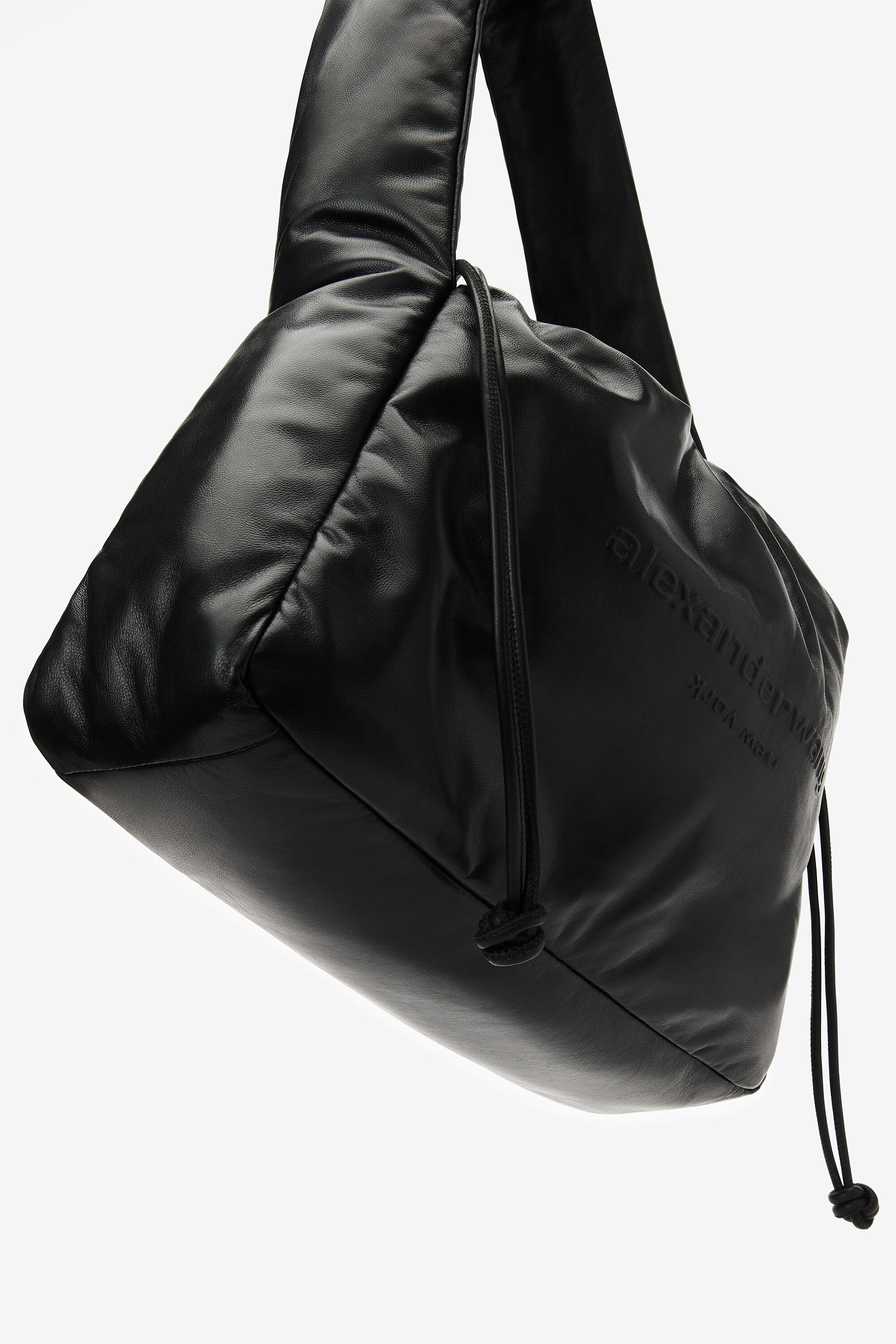 Alexander Wang ☆ブラック ラージ Ryan Puff バッグ Alexander Wang - Ryan Puff Large Bag In Buttery Leather