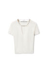 Alexander Wang soft white white logo nameplate pullover
