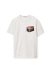 alexander wang nouveau riche tee in compact jersey gunsmoke