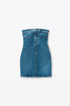 Alexander Wang deep blue tube dress in comfort stretch denim