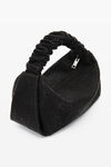 alexander wang scrunchie mini bag in satin black