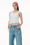 Alexander Wang vintage light indigo regen 五口袋牛仔布运动裤