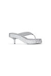JESSIE PLATFORM SLIDE IN GLITTER NYLON