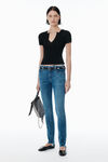 Alexander Wang black schwarzer pullover mit logoschild