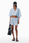 Alexander Wang oxford blue multi blue pajama-style shirt