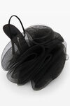 alexander wang pom 105 slingback in mesh/satin black