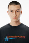 Alexander Wang washed black unisex washed black star graphic tee