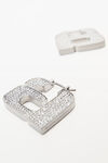 alexander wang diamante a earring in stainless steel pv silver