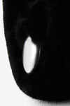 alexander wang dome medium hobo bag in faux fur black