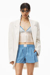 alexander wang 府绸泳衣面料紧身四角短裤 blue/white