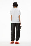 alexander wang puff logo tee in cotton  white