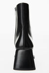 alexander wang booker 60 ankle boot in cow leather black