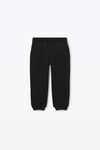 alexander wang essential毛圈布增塑溶胶印花运动裤 black