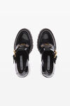 alexander wang carter 95 防水台皮革乐福鞋 black