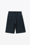 Alexander Wang black black perforated logo basketball shorts
