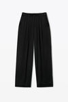Alexander Wang black pre-styled trouser with turn-down waistband