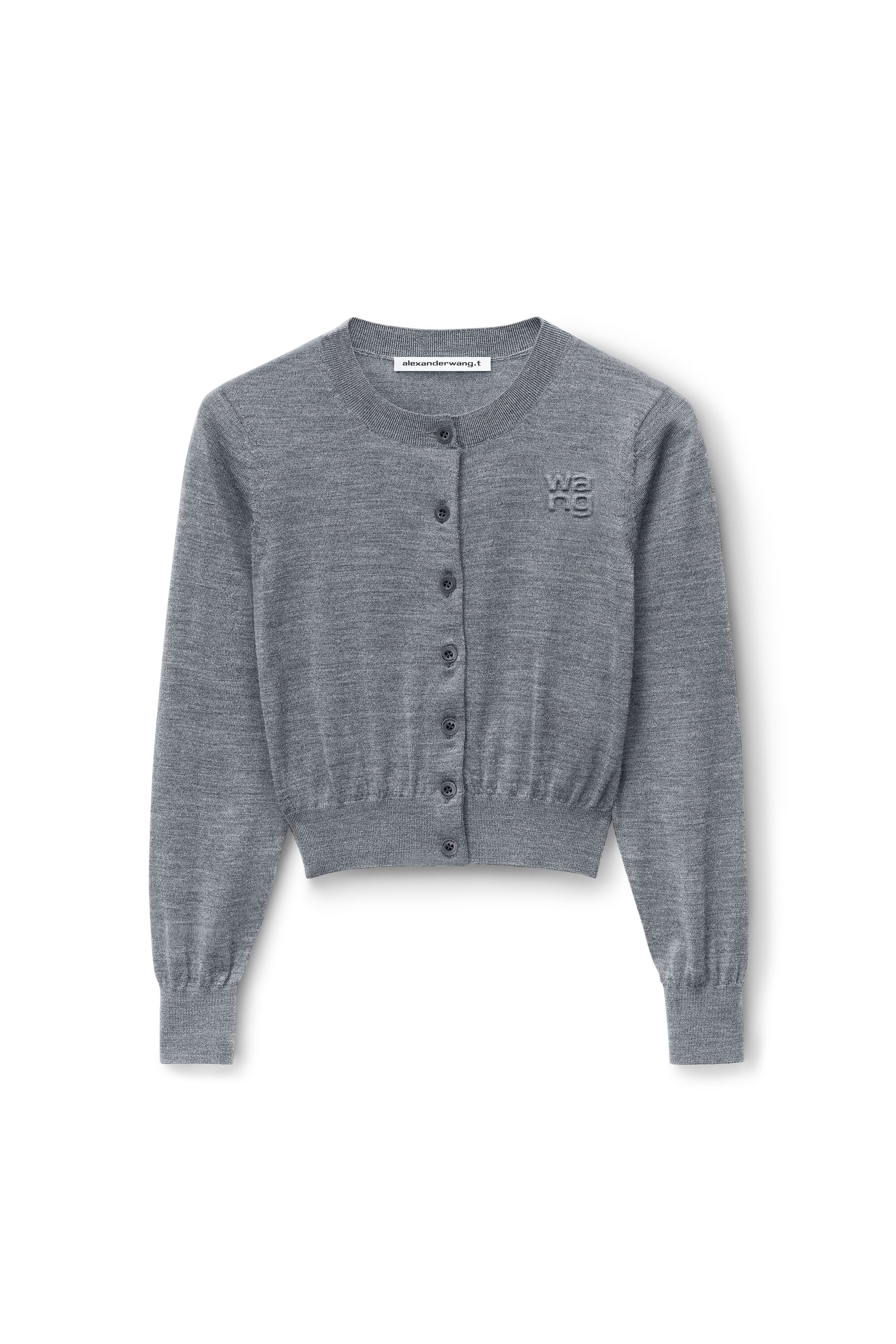 Alexander Wang - アレキサンダーワン ジャカードロゴストレッチニットカーディガン クロップド丈 4KC3243039030B.jpg?sw=1536