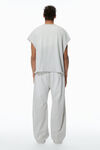 Alexander Wang light heather grey 徽标装饰加大款棉质毛圈布运动裤