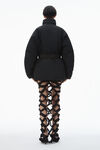 Alexander Wang black 圆顶徽标贴饰填充外套