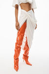 alexander wang asymmetrical skirt in silky jersey off white