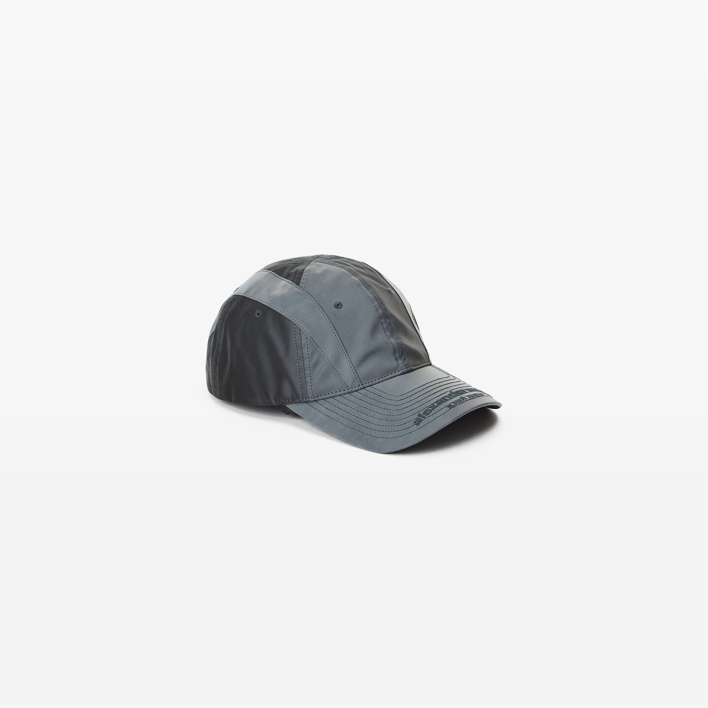 Alexander Wang Gradient Reflective Baseball Cap In Gray