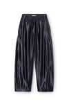 Alexander Wang navy grey oversize trackpants in satin faille jersey
