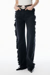 Alexander Wang faded black 做旧效果黑色浮染牛仔裤