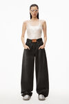 alexander wang tanktop in sequin nylon snow white