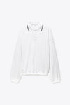 Alexander Wang white 长袖 polo 衬衫