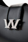 alexander wang w legacy 皮革大号流浪包 black