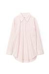 CLEAR BEAD HOTFIX SHIRT JACKET IN COMPACT COTTON