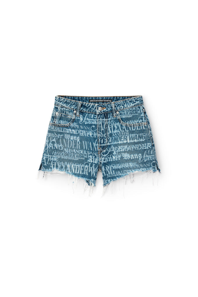 denim x alexander wang bite shorts