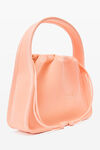 alexander wang ryan small bag in rib knit faded neon orange