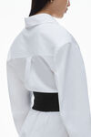 Alexander Wang white deconstructed mini shirtdress