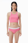 Alexander Wang lotus pink 粉色经典罗纹棉工字背心