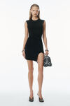 Alexander Wang black prestyled bodycon minidress