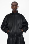 Alexander Wang black primal 羔羊皮运动夹克