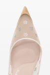 alexander wang delphine 105 网眼/水晶高跟鞋 new nude